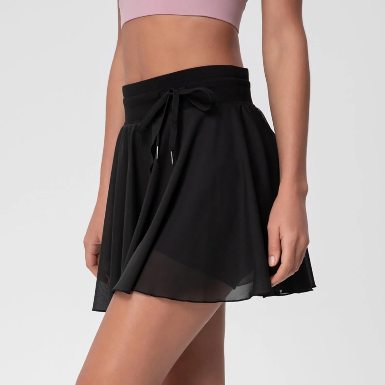 ABOCIW Womens Tennis Skirt with Shorts High Waist Mesh Layered Tulle Flowy Workout Athletic Skorts Skirt