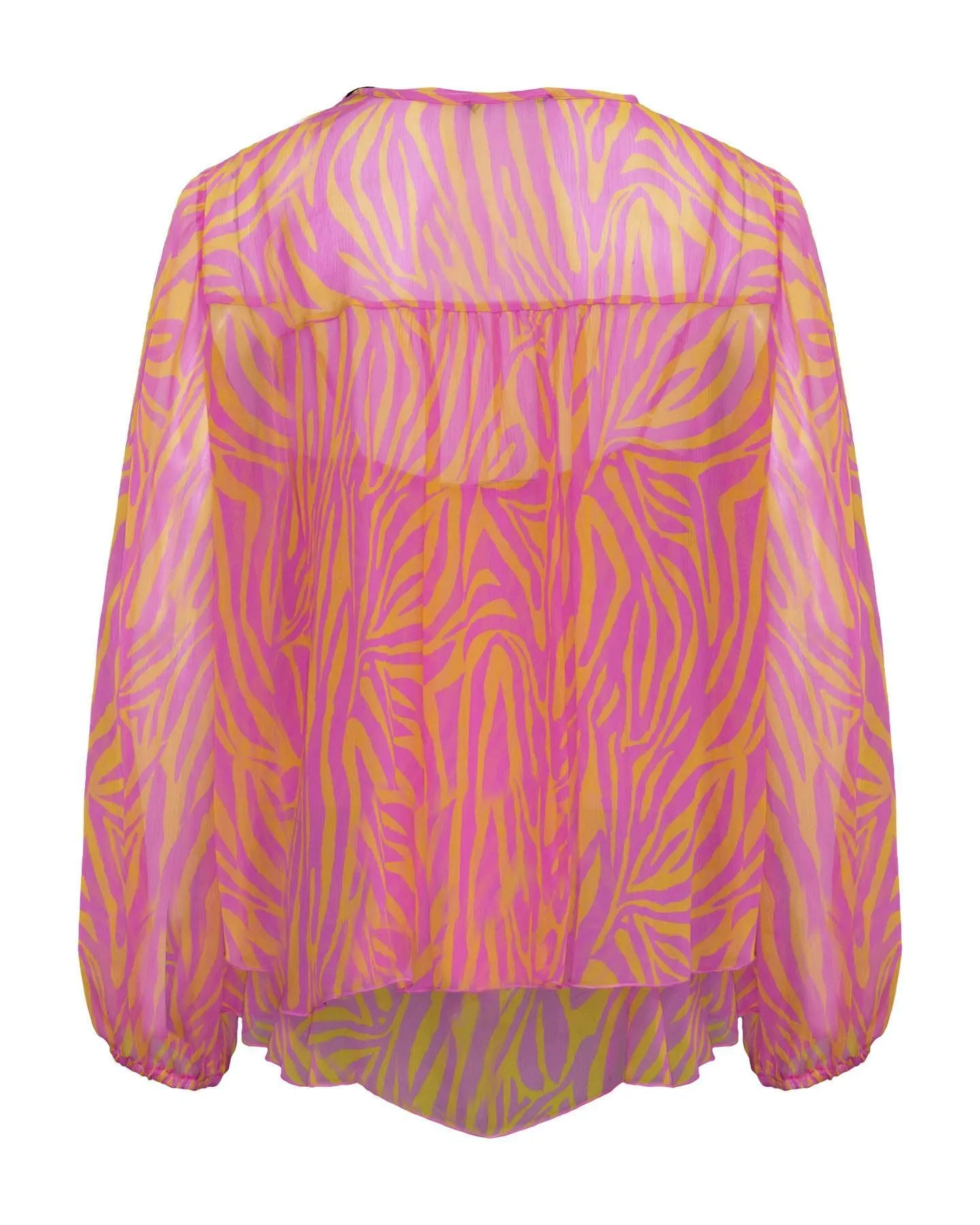 Abstract Zebra Print Blouse