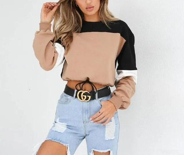 adjustable cozy pullover top