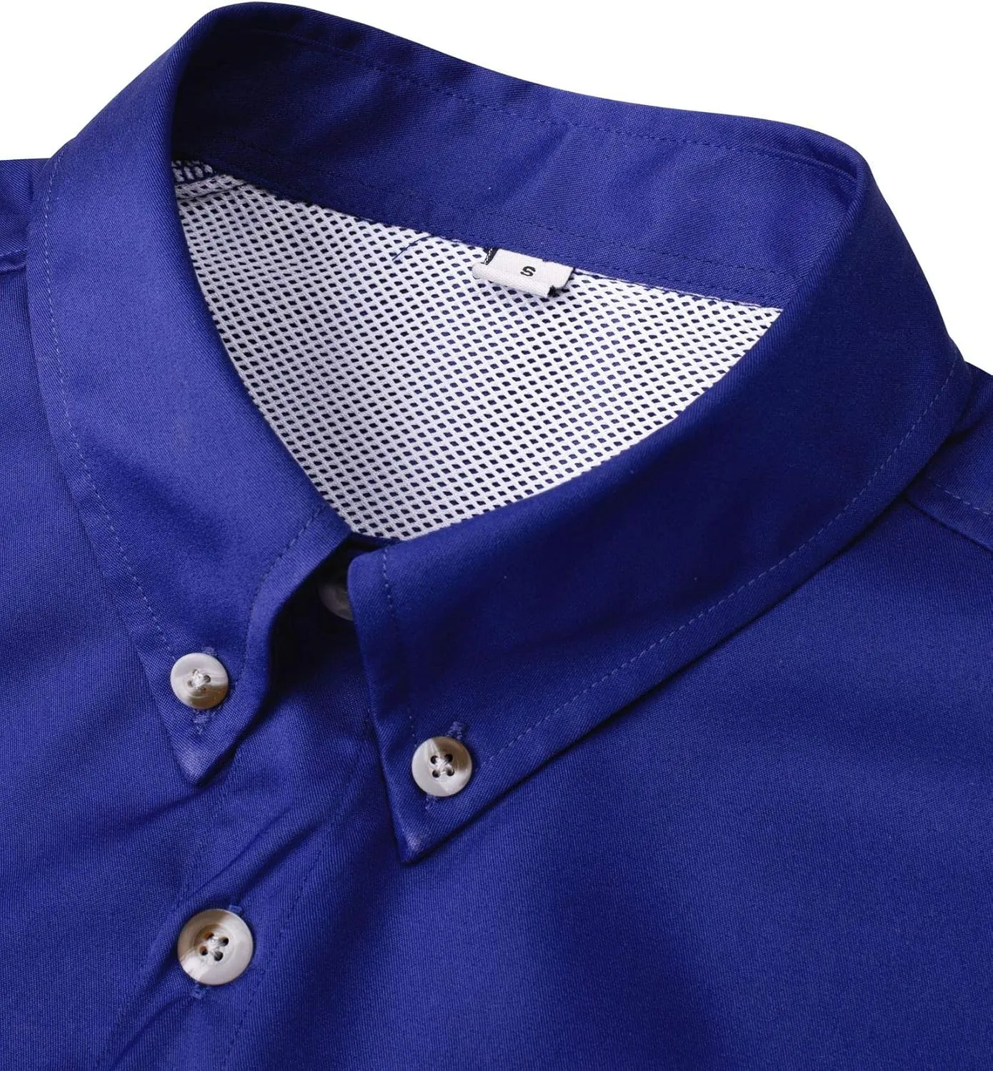 Alimens & Gentle Men's Fishing Shirt Short Sleeve Summer Breathable Outdoor Casual Button Down Shirt