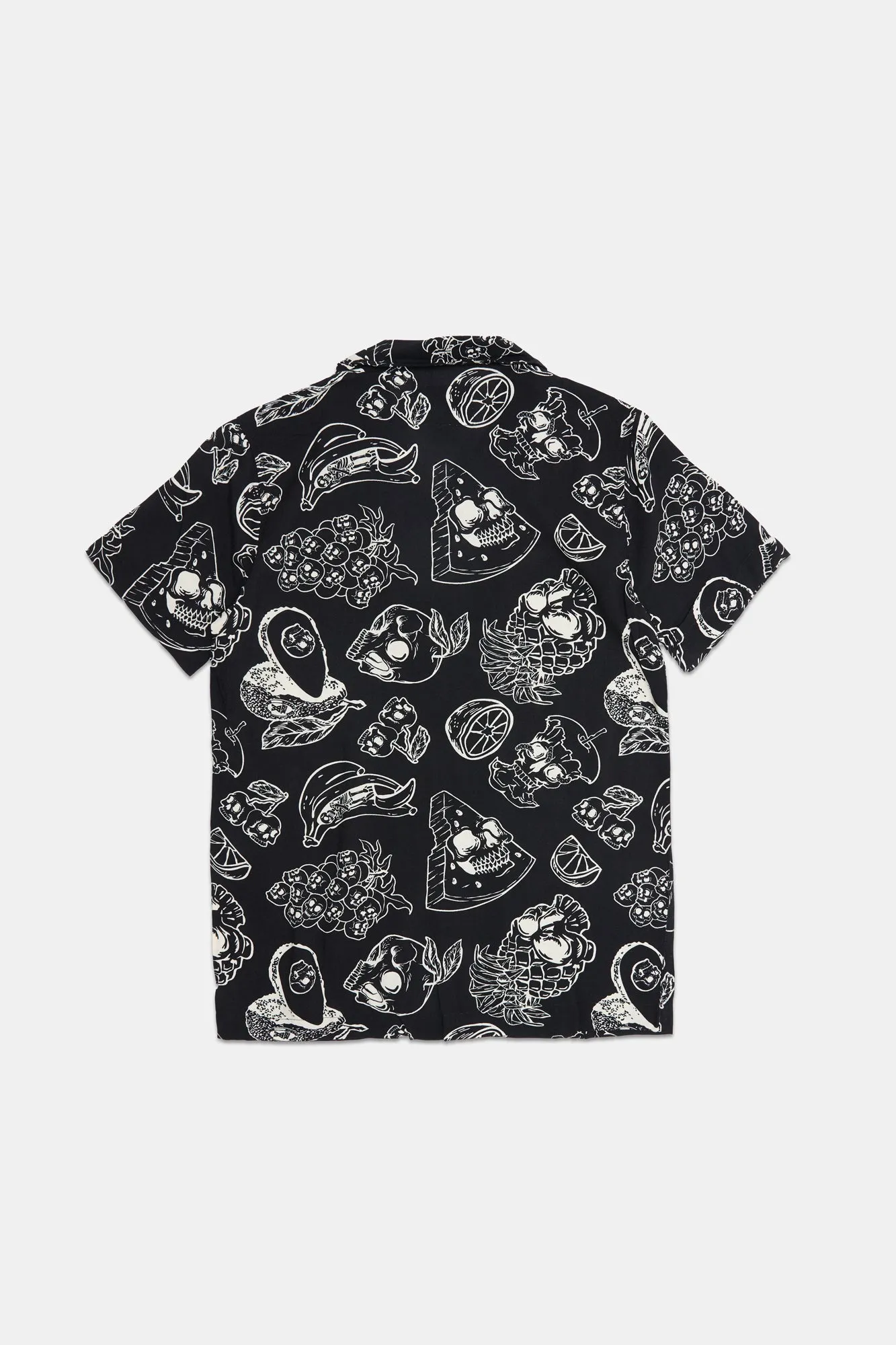 Arsenic Youth B&W Fruit Skulls Button-Up