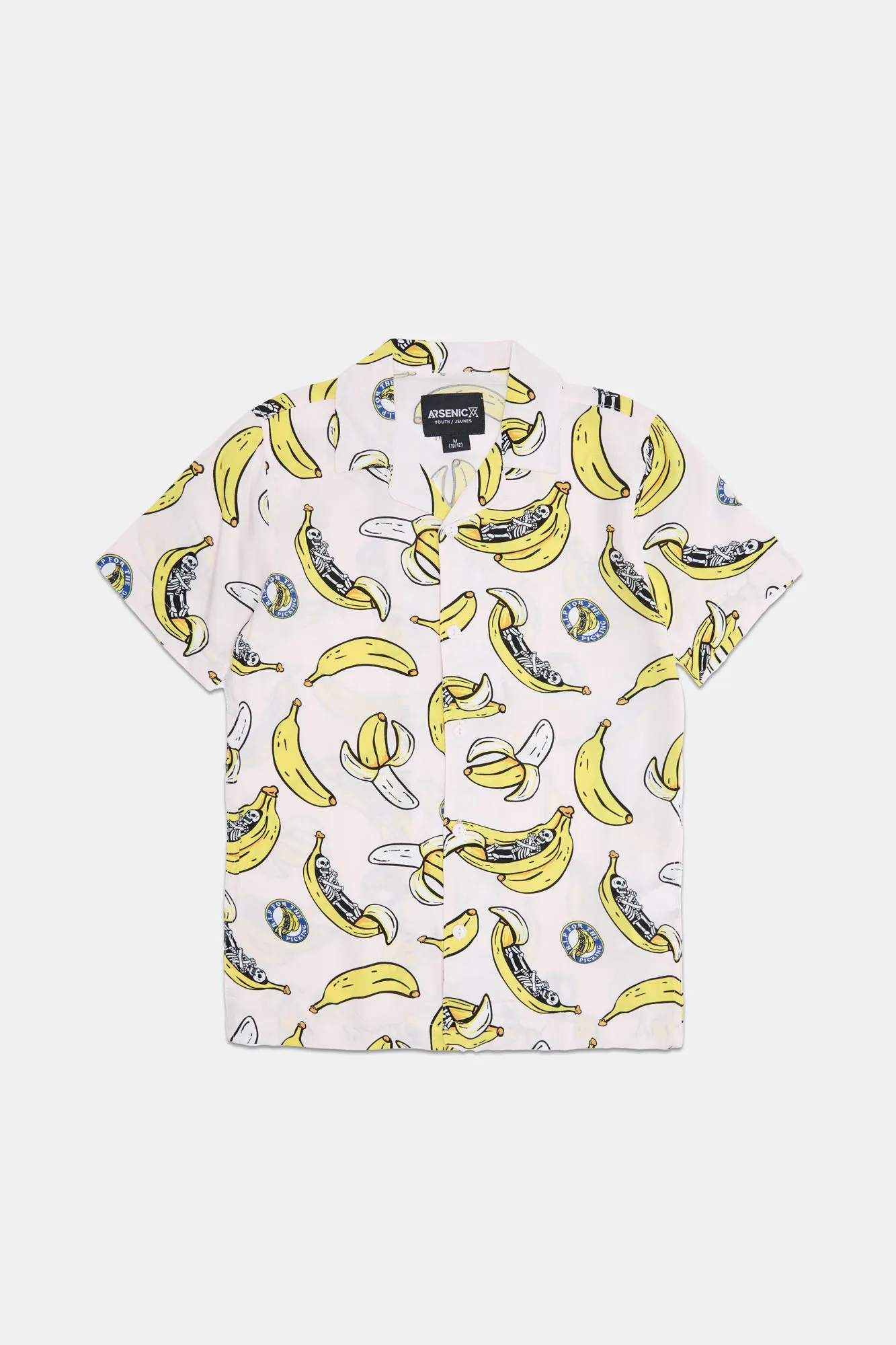 Arsenic Youth Banana Skeleton Button-Up