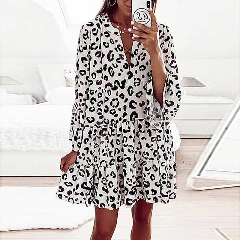 At Peace Flowy Tiered Tunic Dress  COLORS
