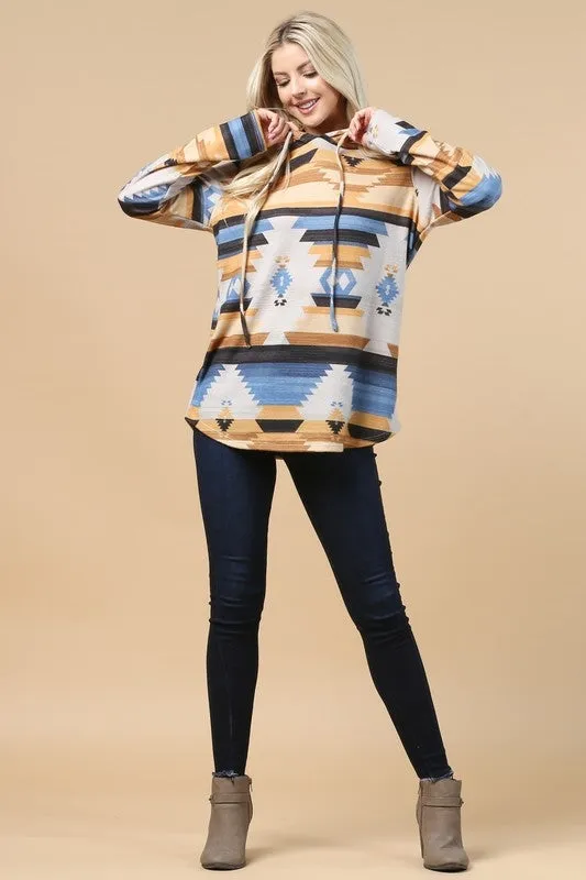 AV-X167-JAYDE-PLUS-AZTEC PRINT ULTRA SOFT HACCI HOODIE-3-2-1