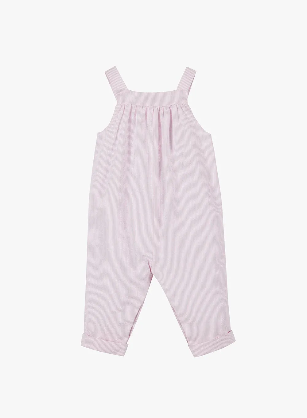 Baby Duck Striped Dungarees