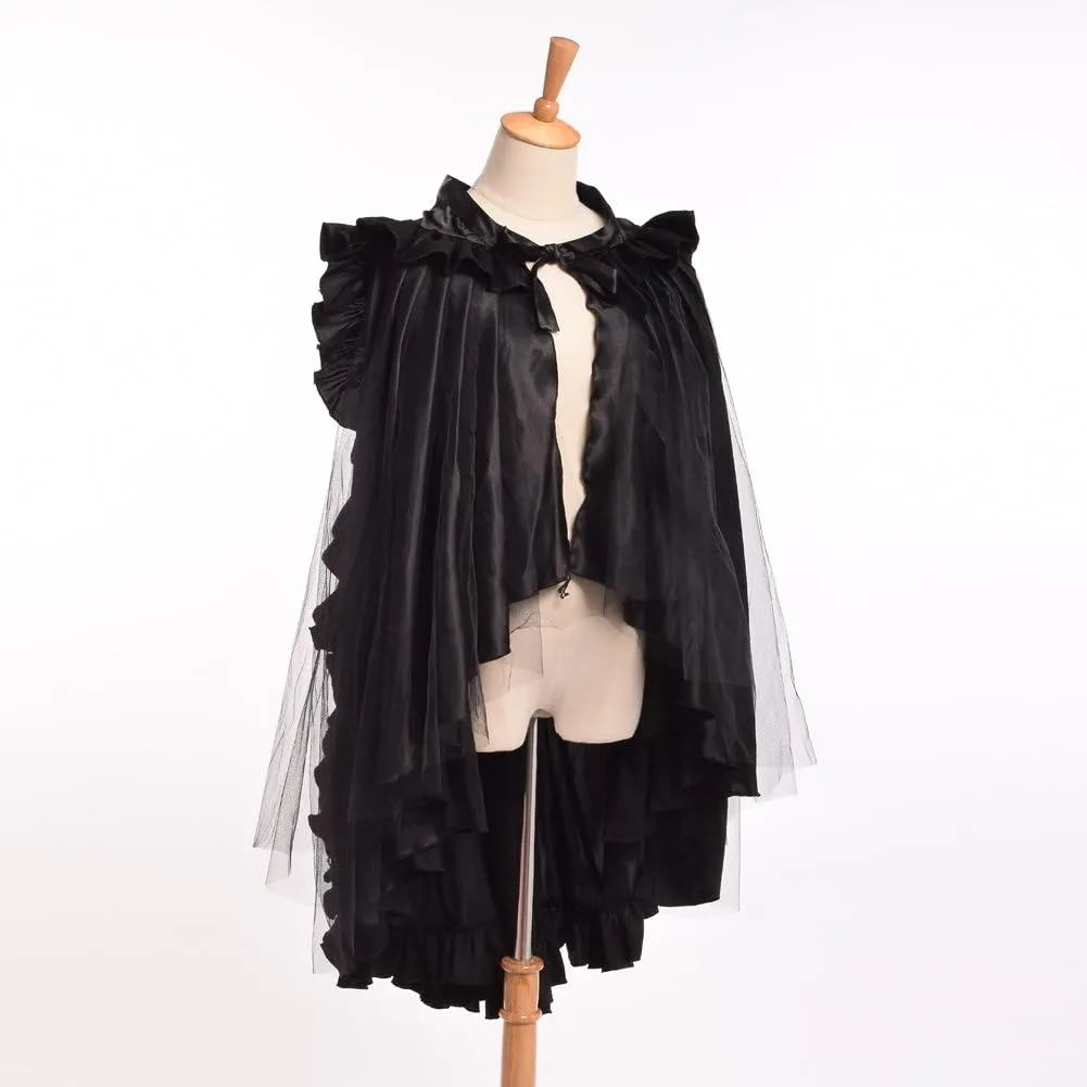 BLESSUME Victorian Ruffles Bustle Skirt/Cape