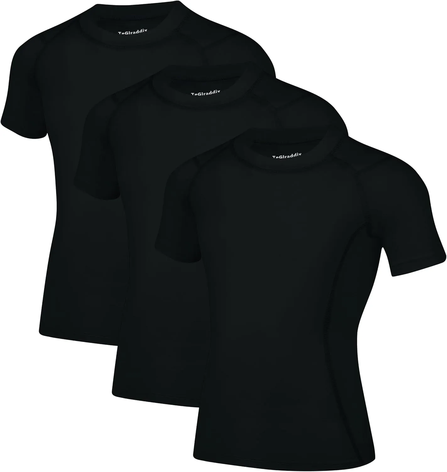 Boy Girls Compression Shirt Short Sleeve Youth Basketball Undershirt Kids Quick Dry Athletic Base Layer T-Shirt