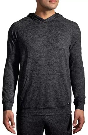 Brooks Luxe Hoodie - Heather Black - MEN
