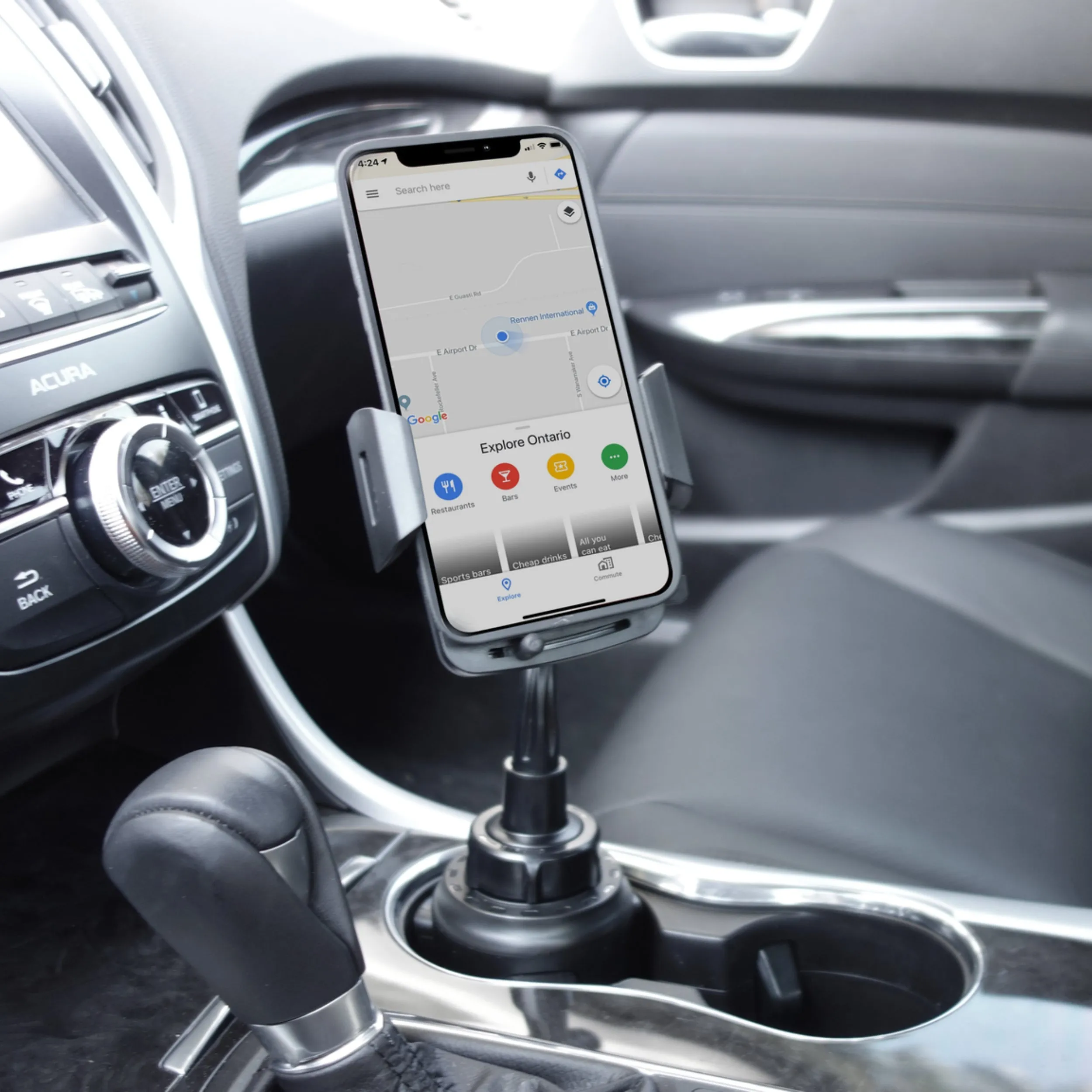 Car Phone Holder | Fits All Cup Holders (W3XL)