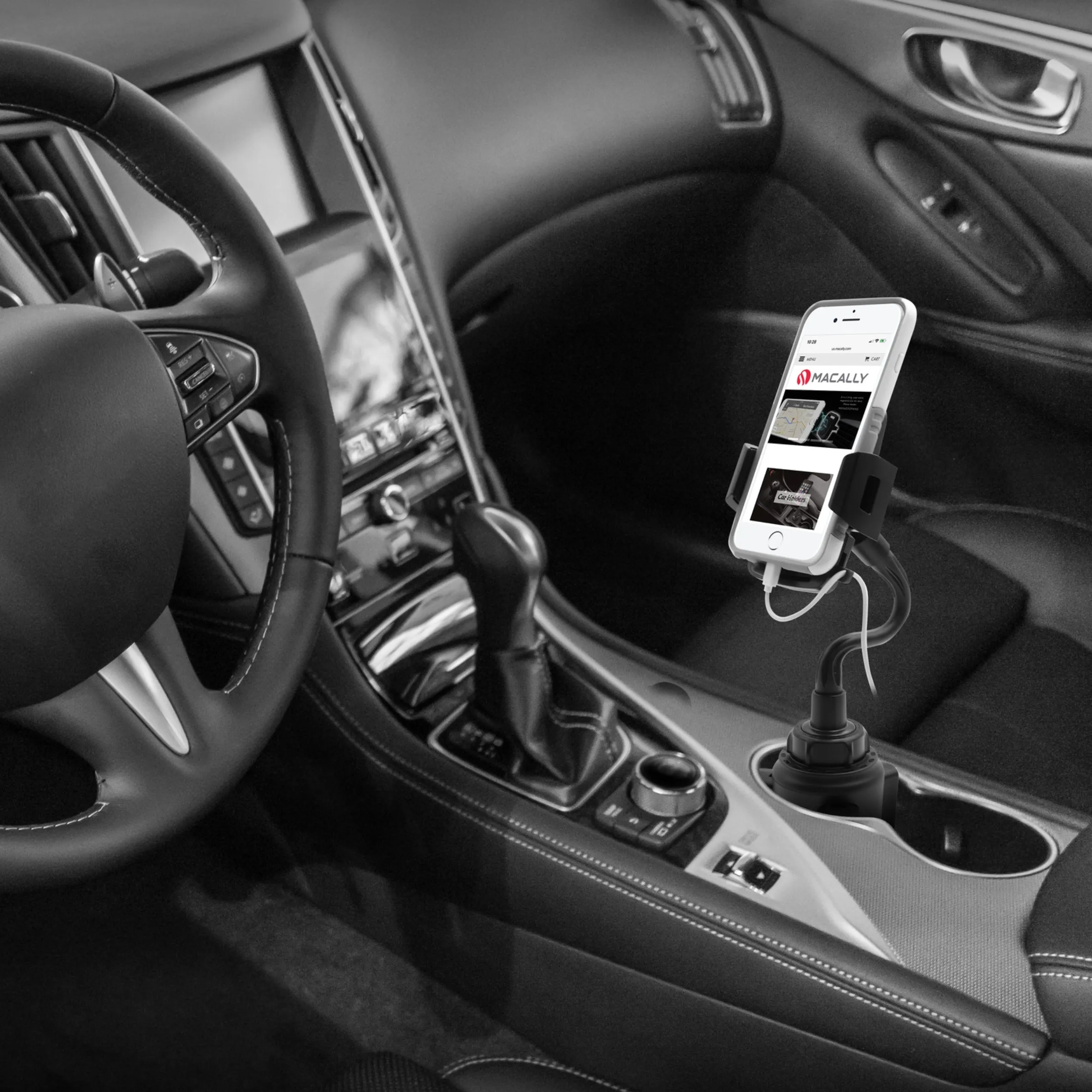 Car Phone Holder | Fits All Cup Holders (W3XL)