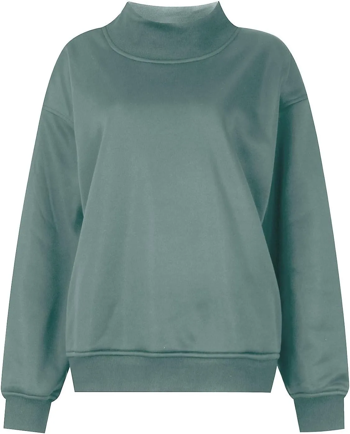 Ceboyel Fall Sweatshirts For Women 2023 Oversized Pullover Shirts High Neck Long Sleeve Tops Y2K Trendy Fashion Clothing