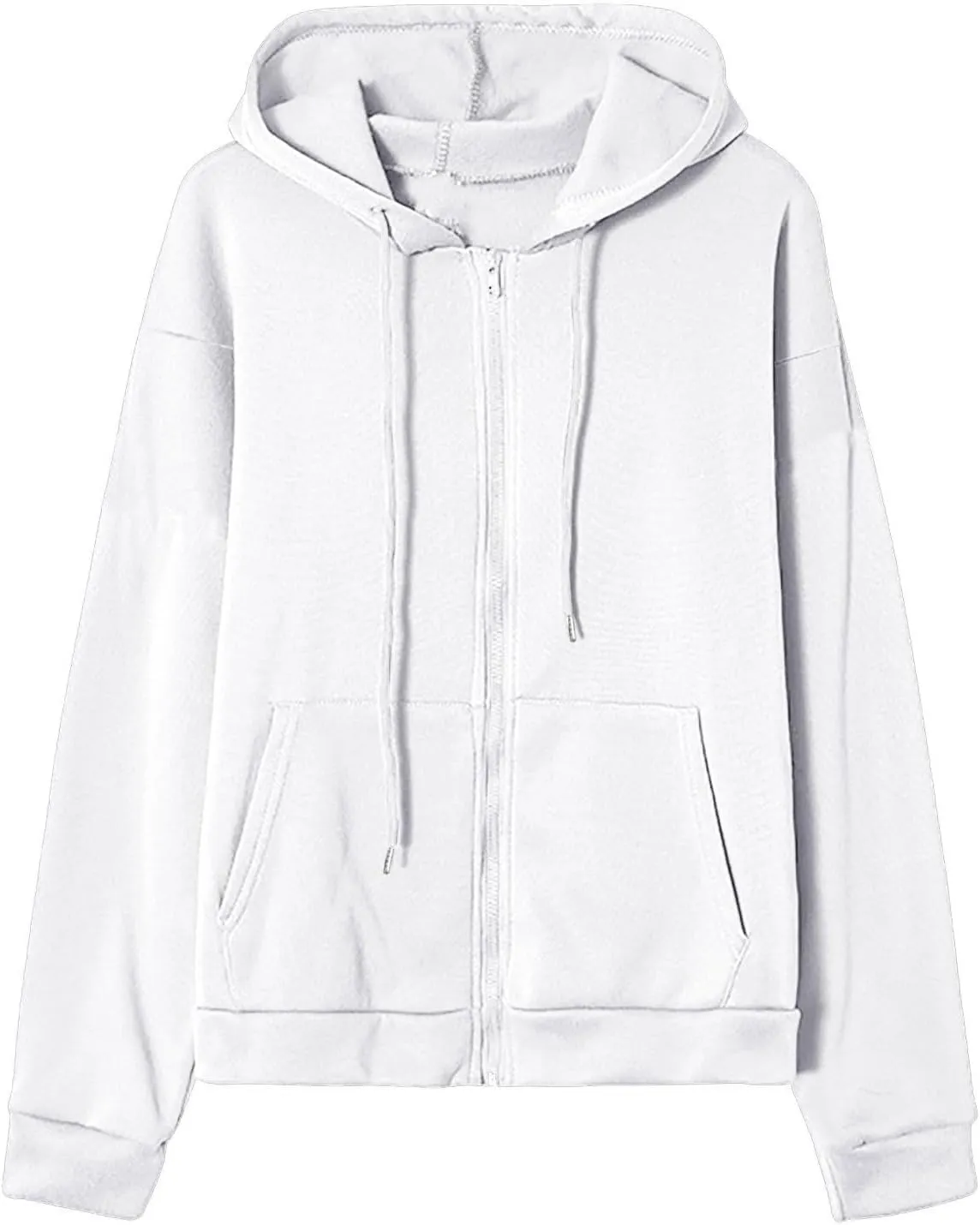 Ceboyel Full Zip Up Hoodies For Women Oversized Sweatshirts Tops Long Sleeve Fall Jackets Y2K Preppy Teen Girl Clothes 2023