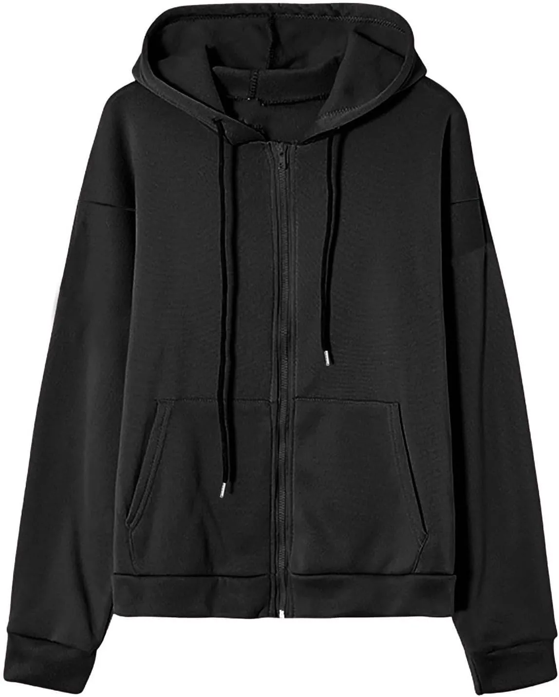 Ceboyel Full Zip Up Hoodies For Women Oversized Sweatshirts Tops Long Sleeve Fall Jackets Y2K Preppy Teen Girl Clothes 2023