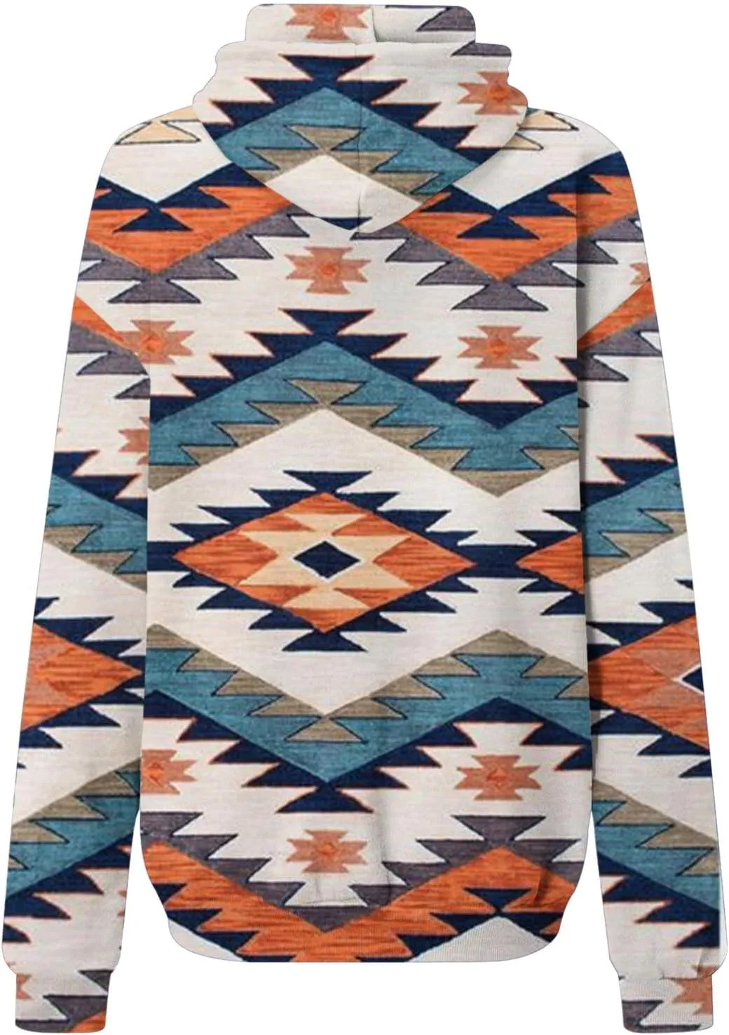 Ceboyel Women Western Aztec Hoodies Fashion Sweatshirt Pullover Ethnic Vintage Graphic Shirts Tops Causal Fall Clothes