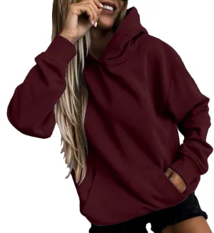 Ceboyel Womens Hoodies Oversized 2023 Hooded Pullover Sweatshirts Long Sleeve Fall Tops Y2K Teen Girls Clothing With Pockets