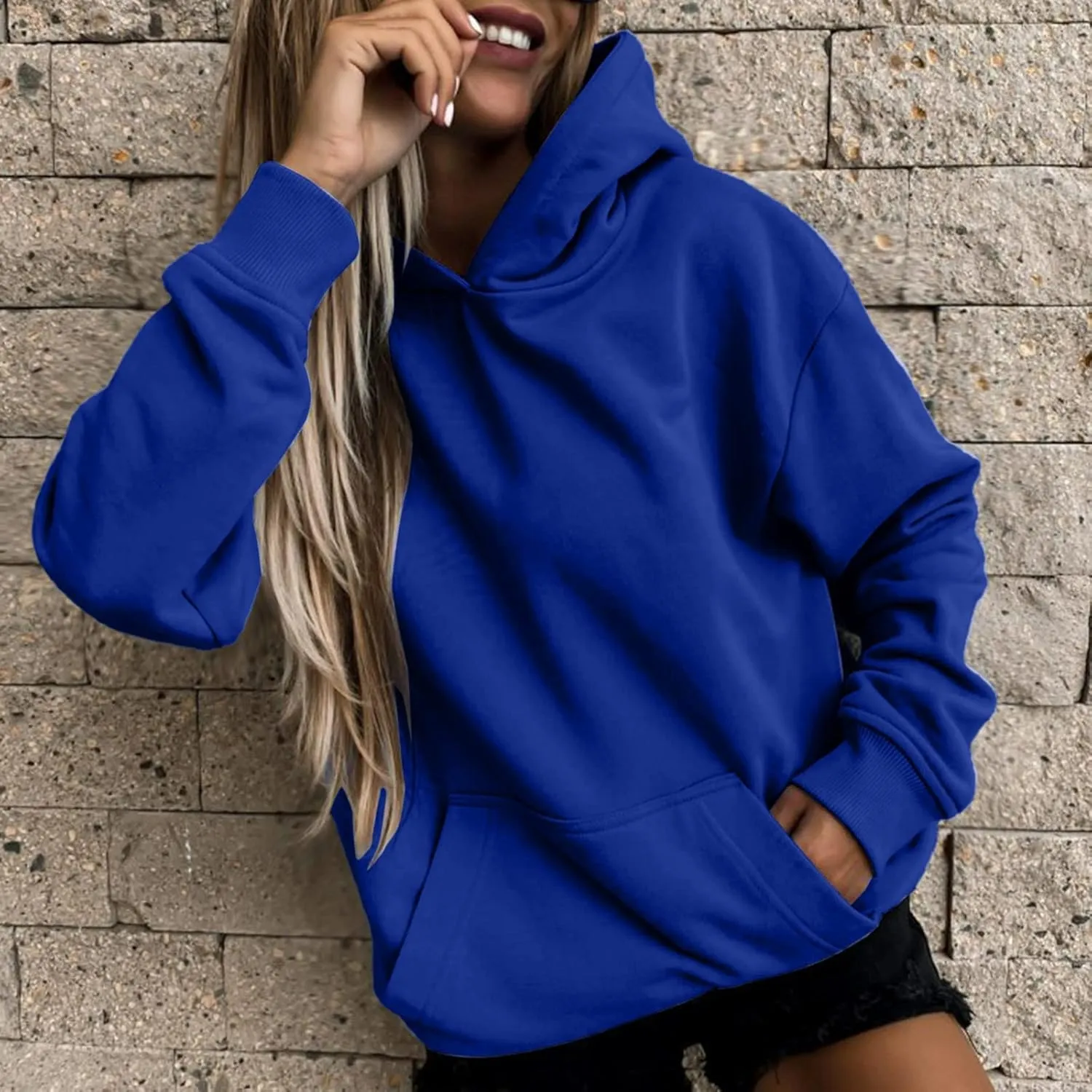 Ceboyel Womens Hoodies Oversized 2023 Hooded Pullover Sweatshirts Long Sleeve Fall Tops Y2K Teen Girls Clothing With Pockets