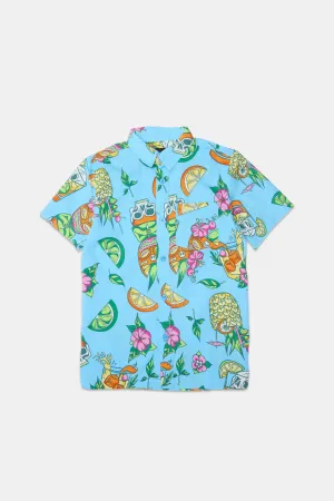 Chemise imprimée crânes tropicaux Arsenic junior