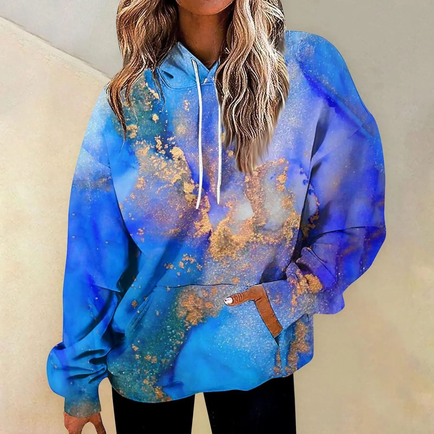 ChicCrate Hoodies for Women Oversized Y2K Sweatshirt Drawstring Long Sleeve Shirts Casual Cute Tops Fall Clothes with Pockets