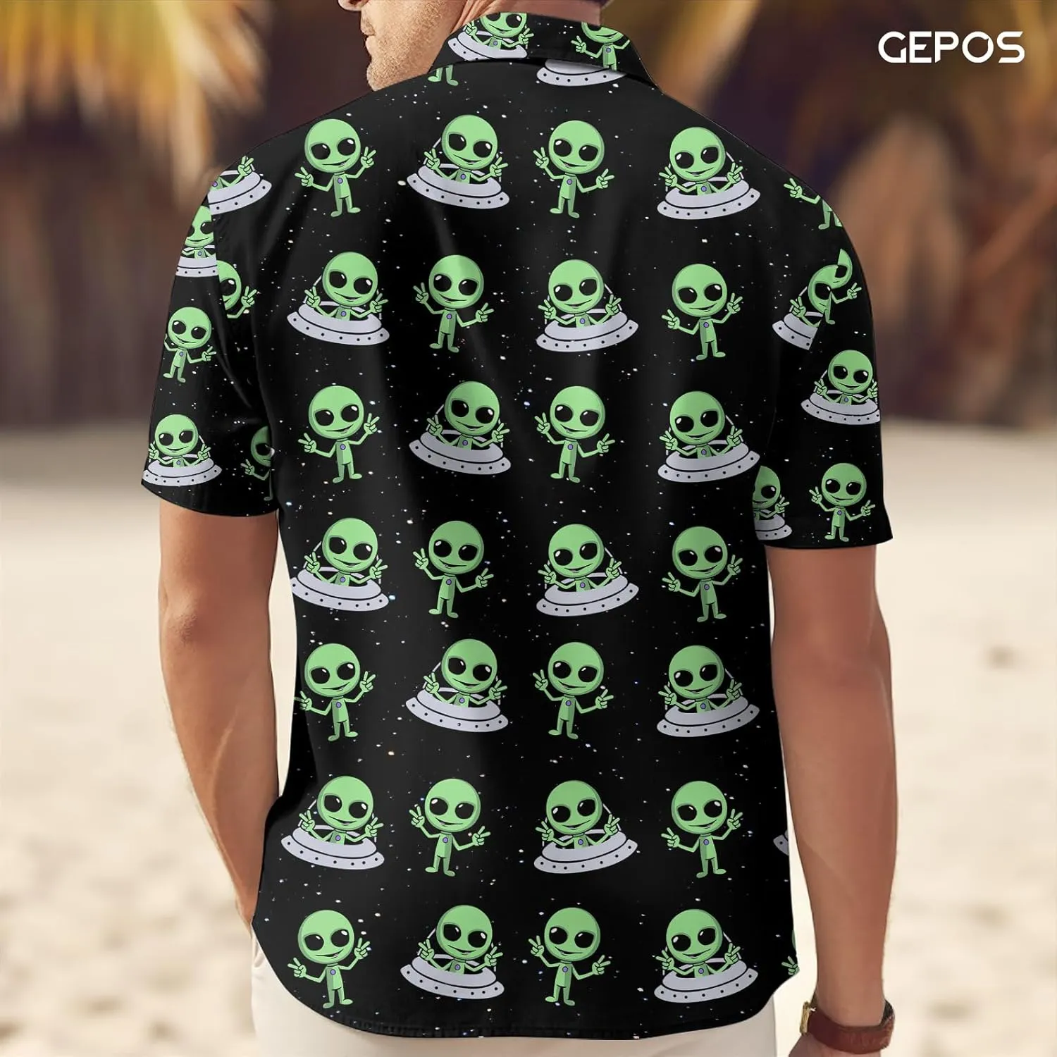 Chicken Print Hawaiian Shirt, Tropical Rooster Casual Button Shirt, Summer Gifts, Birthday Gifts