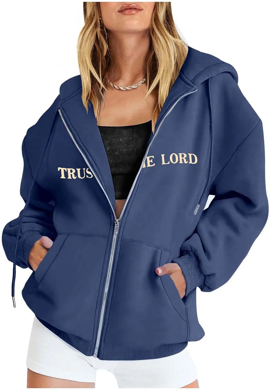 Christian Sweatshirt Women Jesus Loves You Hoodie Oversized Jesus Faith Pullover Inspirational Long Sleeve Tops