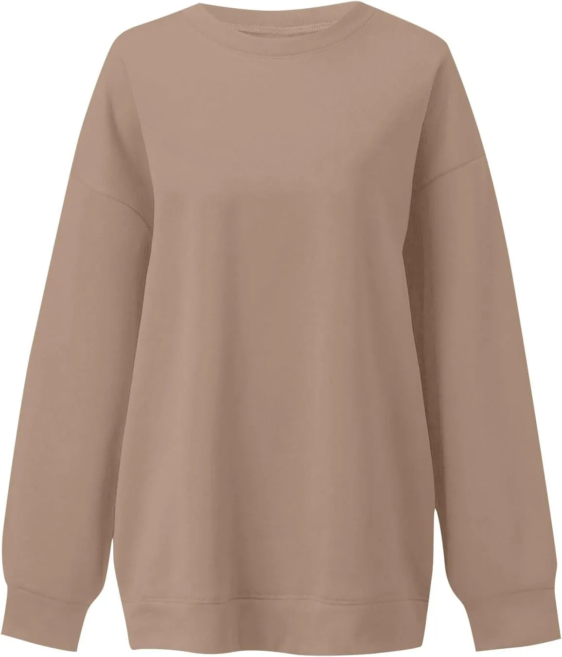 Crewneck Sweatshirts Women Trendy Long Sleeve Oversized Sweatshirt Preppy Cute Hoodies Y2K Fleece Pullover Tops