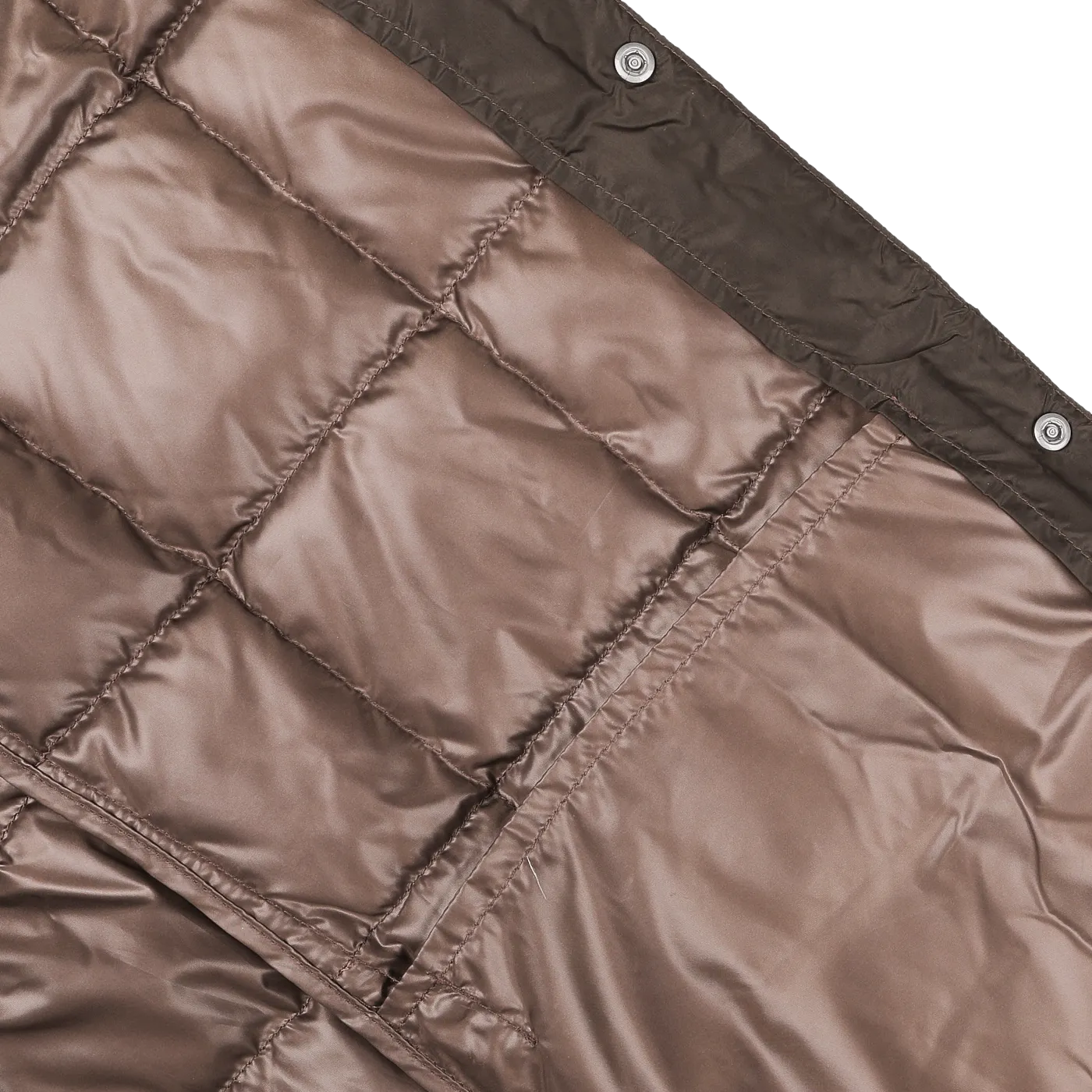 Dark Chocolate Nylon Down Padded Vest