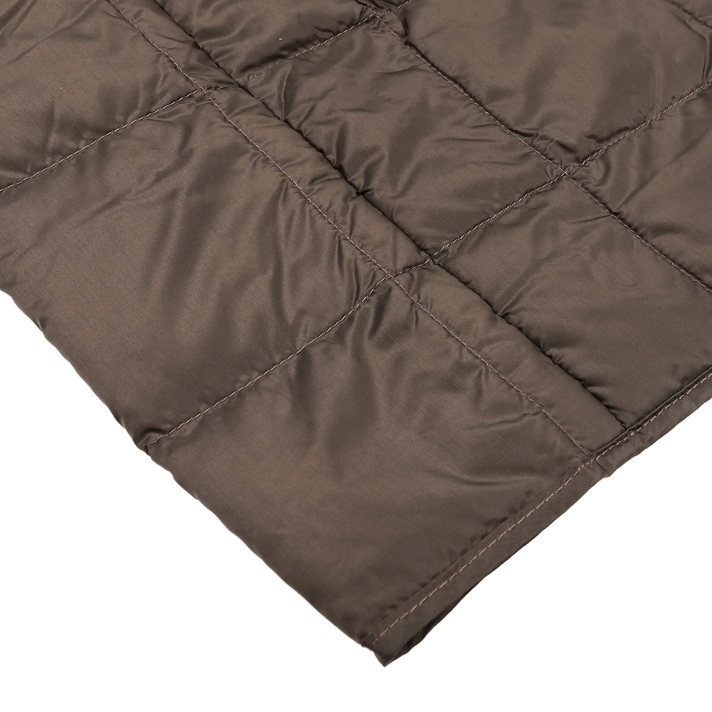 Dark Chocolate Nylon Down Padded Vest