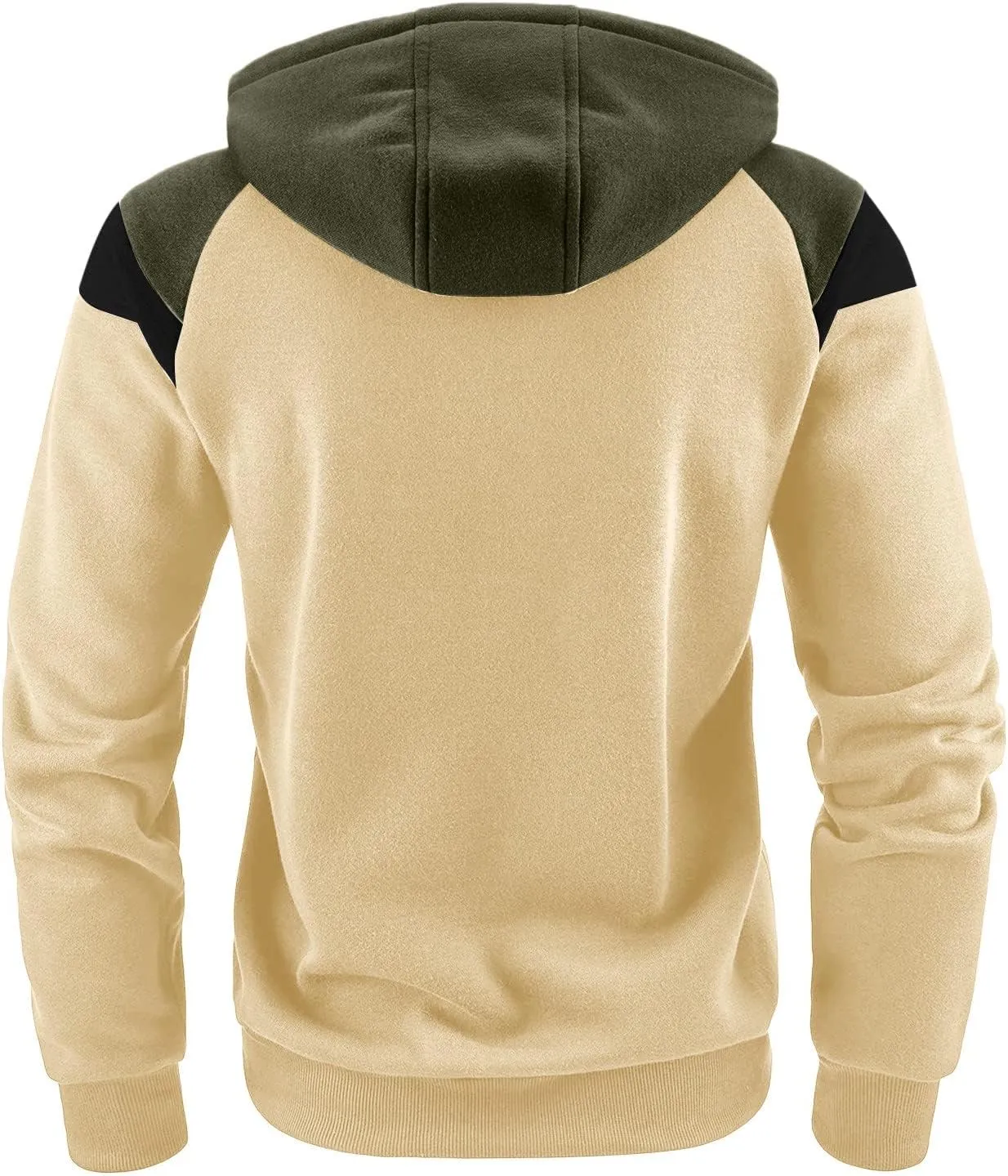 DuDubaby Men's Fall Winter Long Sleeve Hoodie Hoodie Sweatshirt Top Cardigan Hooded Jacket