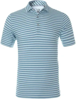 EAGEGOF Men's Performance Polo Shirt Stretch Tech Golf Shirt Short Sleeve Slim Fit