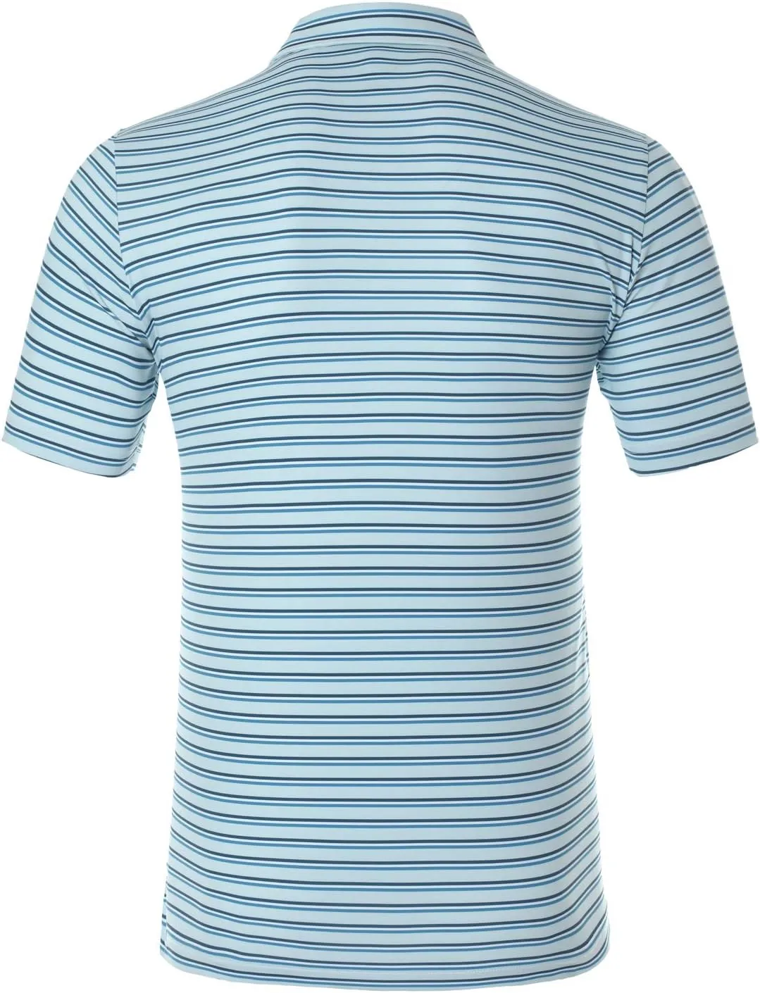 EAGEGOF Men's Performance Polo Shirt Stretch Tech Golf Shirt Short Sleeve Slim Fit