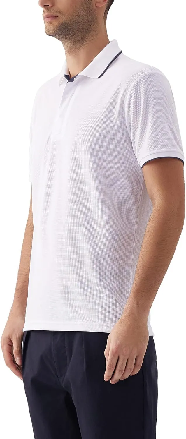 Facitisu Mens Polo Shirt Short Sleeve Golf Collared Casual Summer Performance T-Shirt