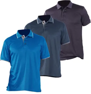 Facitisu Mens Polo Shirt Short Sleeve Golf Collared Casual Summer Performance T-Shirt