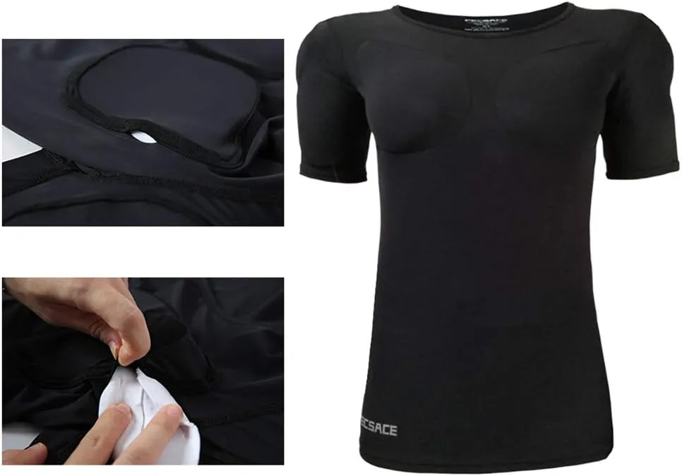Fake Muscle Suit Shirt Men Invisible Simulation of Fattening Thin Elastic Detachable Bottoming Shirt