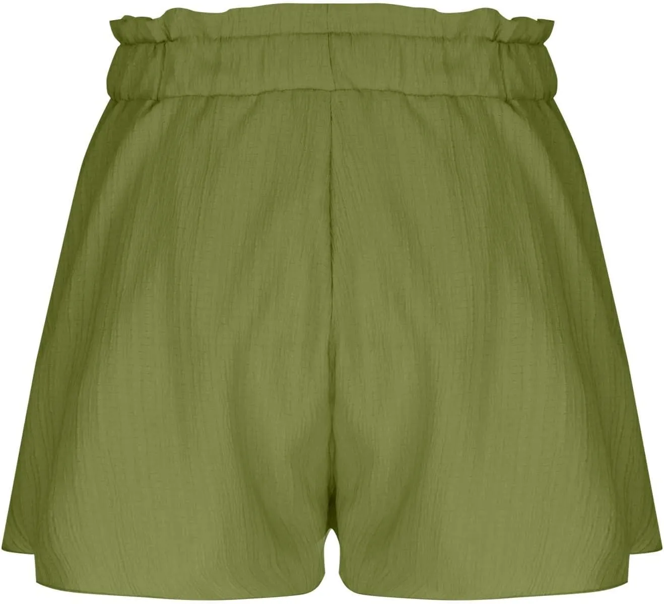 Flowy Shorts for Women Casual Ruffle Mini Skirts Drawstring High Waisted Boho Skorts Golf Tennis Summer Shorts