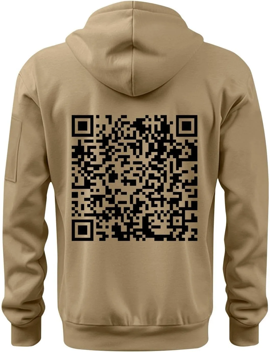 Funny Fuck You Qr Code Hoodie Casual Lightweight Full Zip Jacket Men Sports Big And Tall Sweatshirt With Pocket