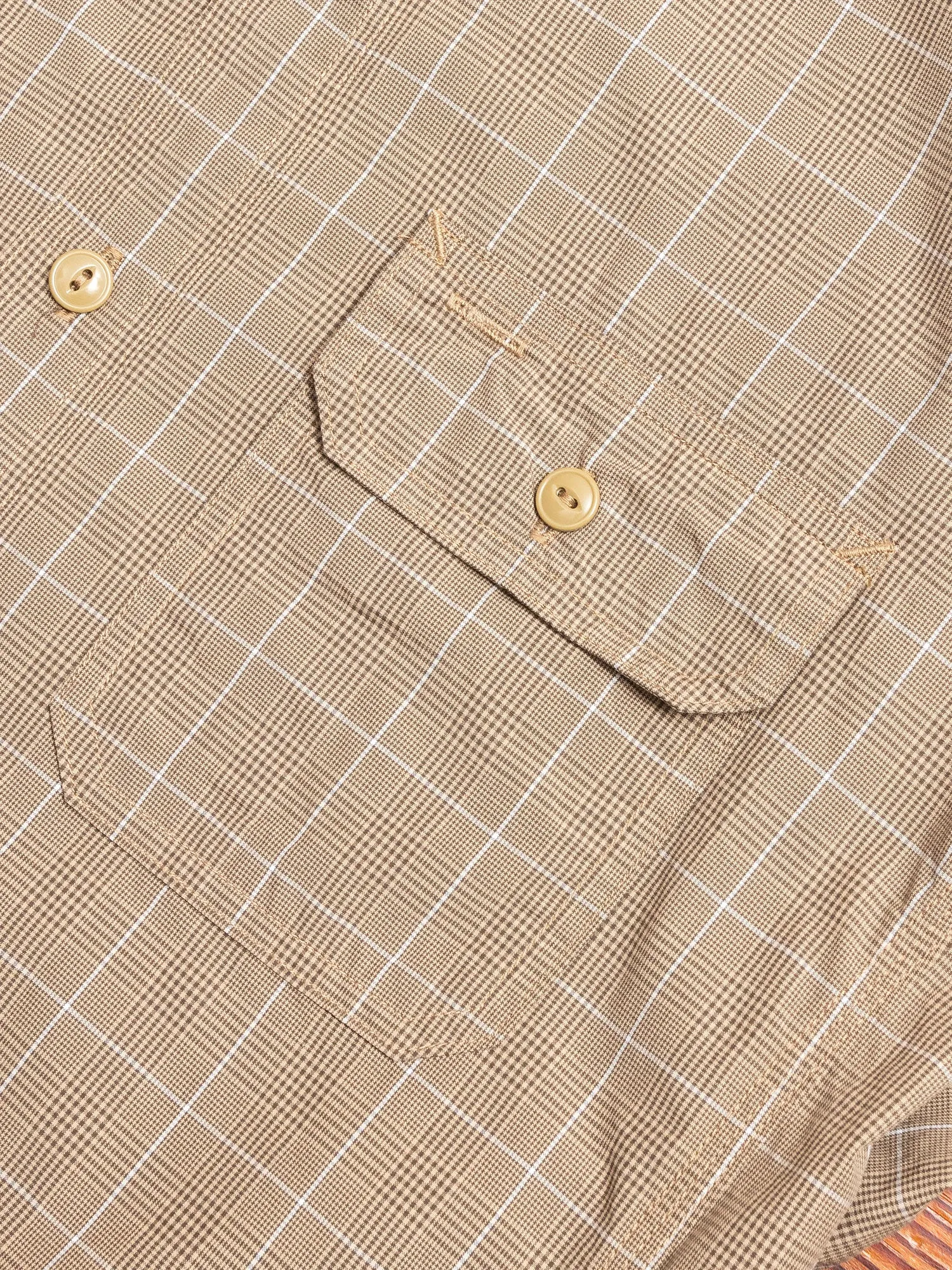 Gardener Shirt in Beige Check