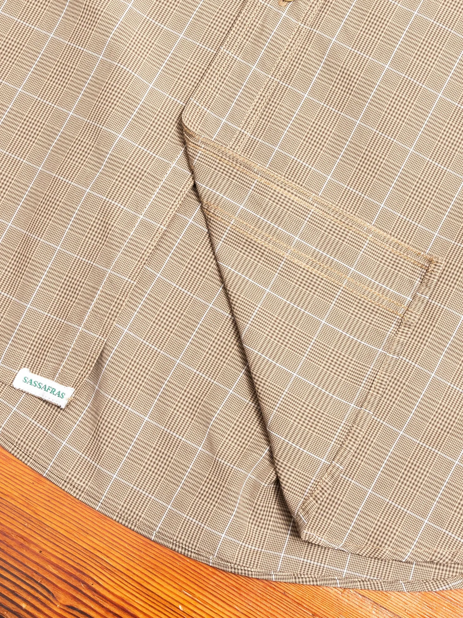 Gardener Shirt in Beige Check