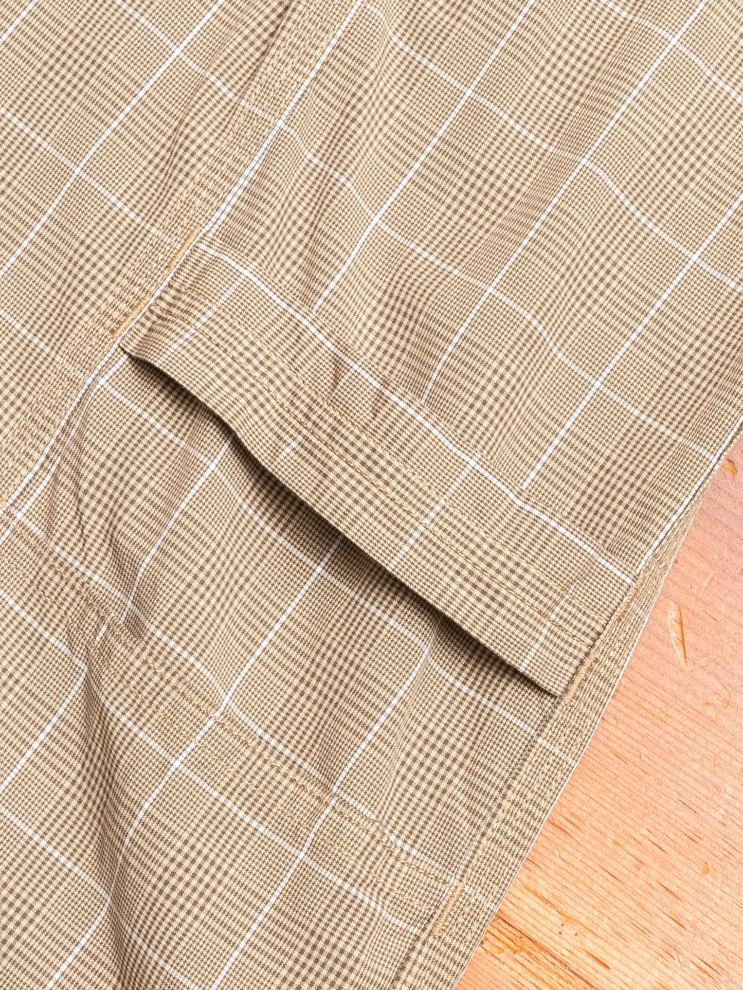 Gardener Shirt in Beige Check