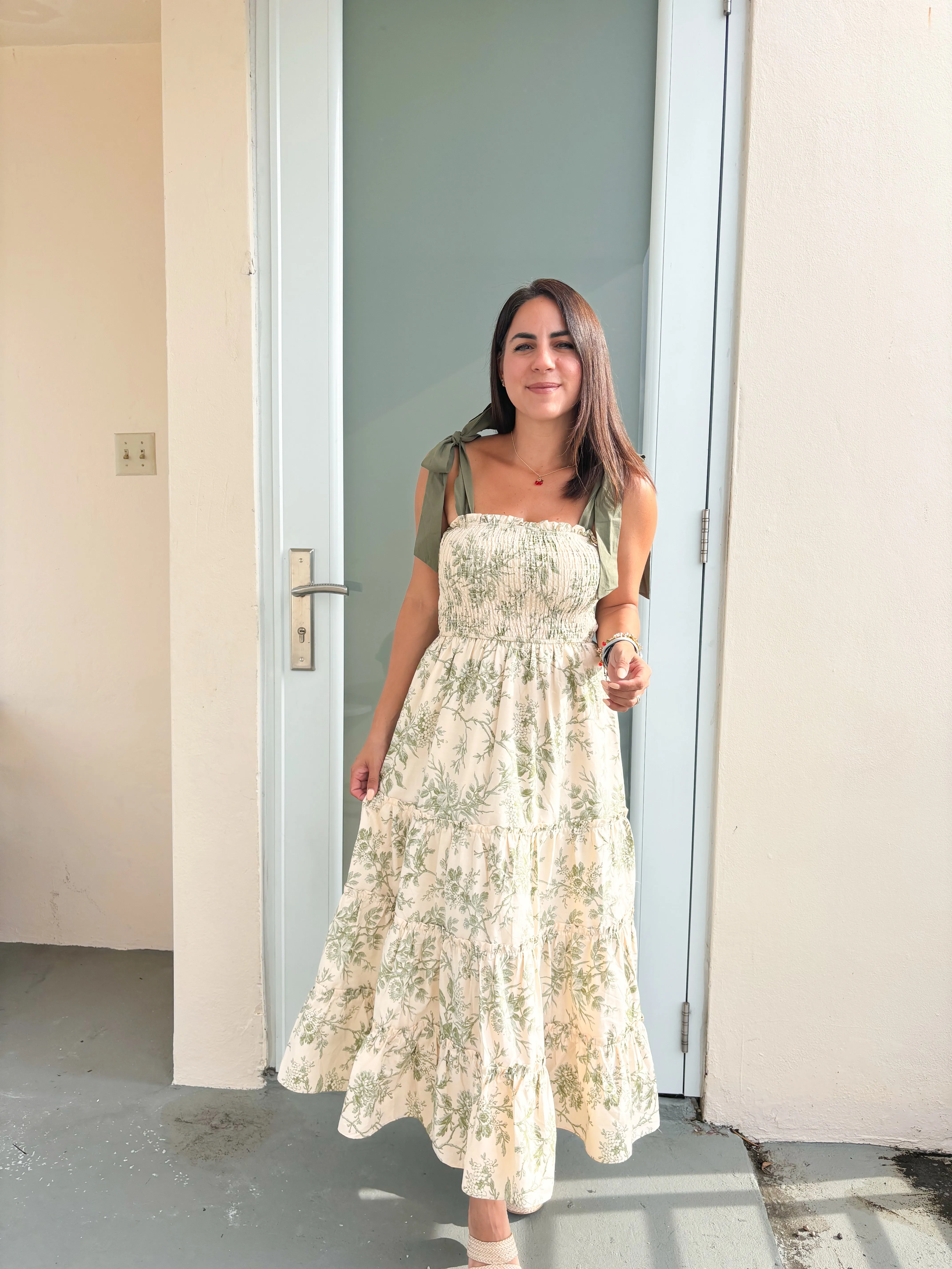 Gardenia Self Tie Midi Dress
