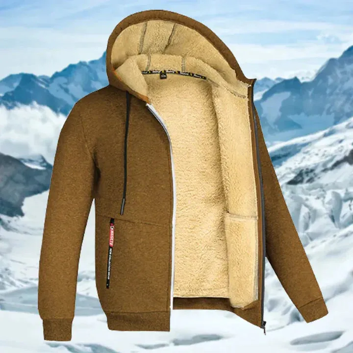Gilben - men's winter jacket with hood and fleece