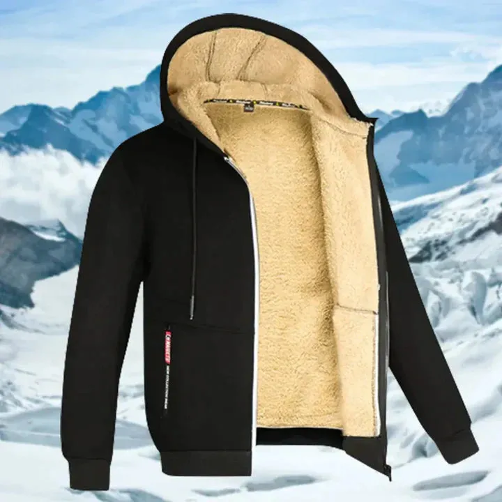 Gilben - men's winter jacket with hood and fleece