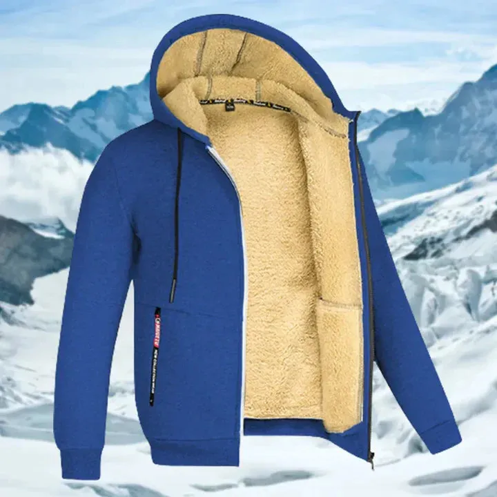 Gilben - men's winter jacket with hood and fleece