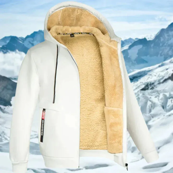 Gilben - men's winter jacket with hood and fleece