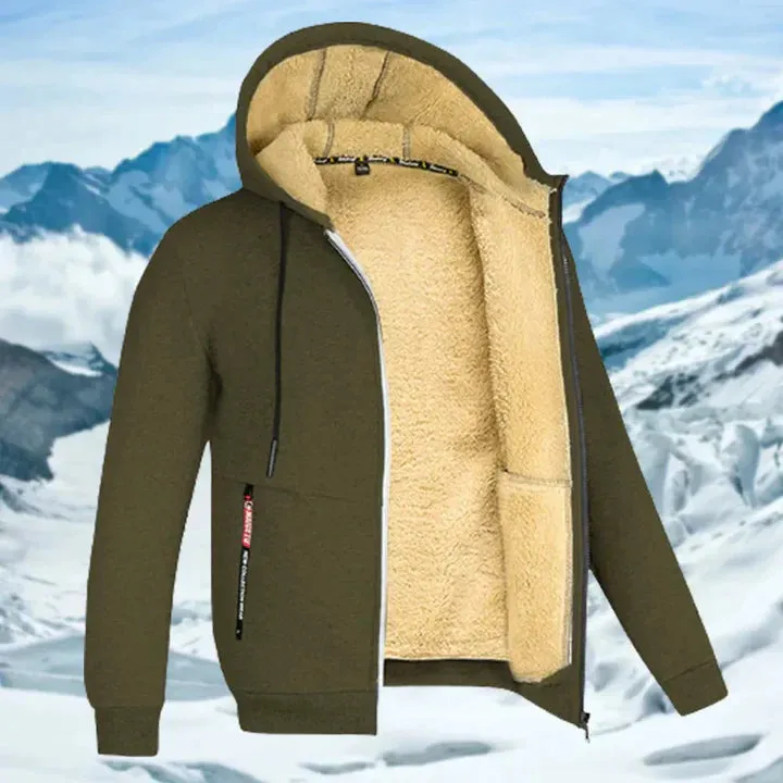 Gilben - men's winter jacket with hood and fleece