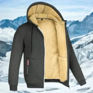 Gilben - men's winter jacket with hood and fleece