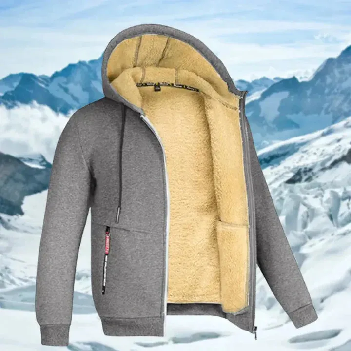 Gilben - men's winter jacket with hood and fleece