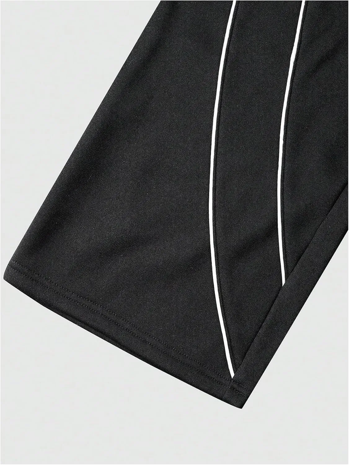 GORGLITTER Men's Wide Leg Baggy Pants Drawstring Waist Striped Track Pants Trousers
