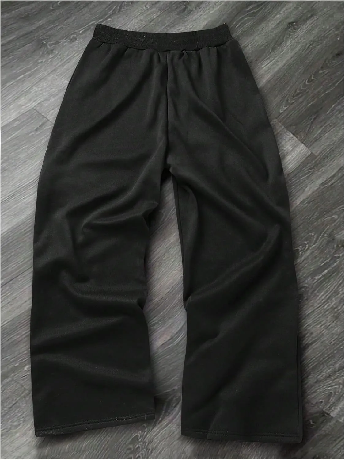GORGLITTER Men's Wide Leg Baggy Pants Drawstring Waist Striped Track Pants Trousers