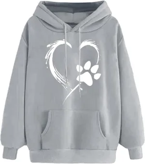 Graphic Hoodies for Women Oversized Drawstring Hooded Sweatshirts Comfy Plus Size Breathable Sweatshirt