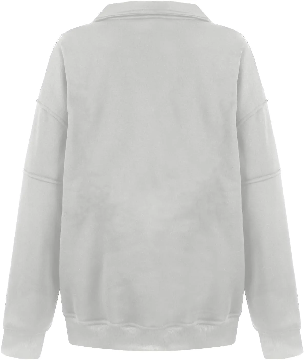 Half Zip Pullover Women Cropped Fleece Oversized Sweatshirt Long Sleeve Thumb Hole Quarter Zipper Hoodies with Pockets